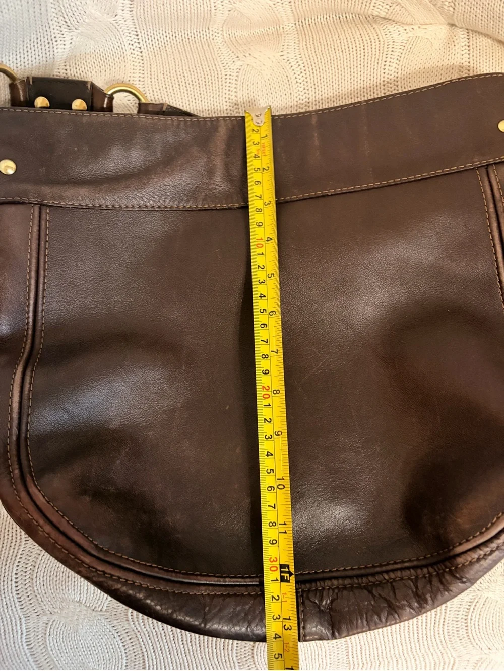 Coach Vintage Carly Dark Brown Leatherware Shoulder Bag  12669 - Picture 10 of 10